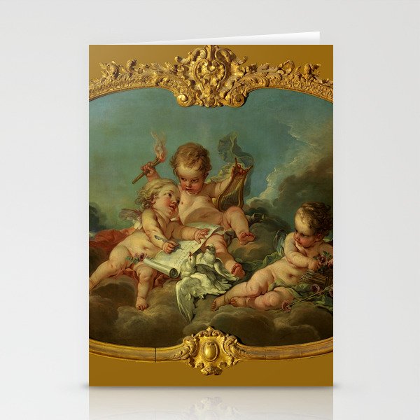 François Boucher "Allegory of Lyric Poetry" Stationery Cards