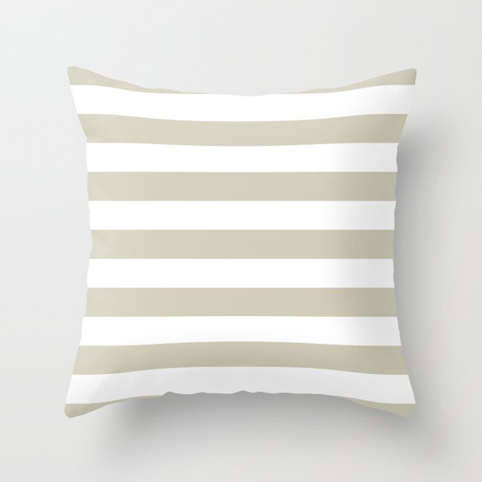 Beach Sand And White Stripes Throw Pillow By Amybrinkman Society6