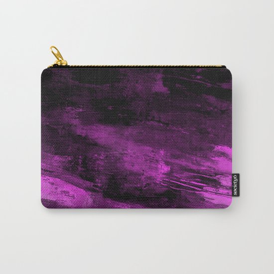 Purple Haze - Abstract, purple and black painting Carry-All Pouch