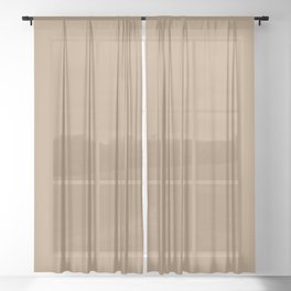 NOW TAN COLOR Sheer Curtain