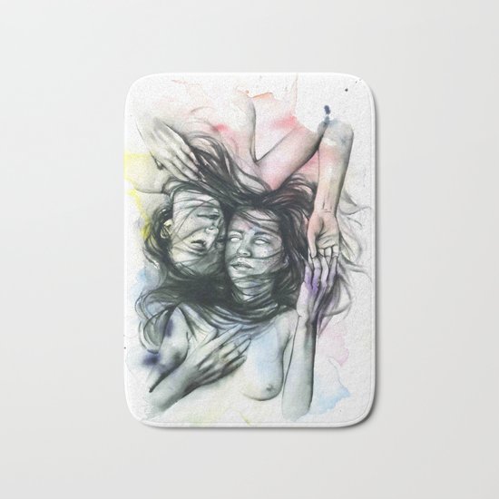 Loneliness my only friend Bath Mat