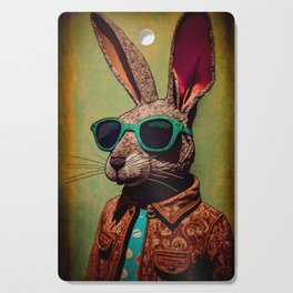 Cool Bunny With Sunglasses Cutting Board
