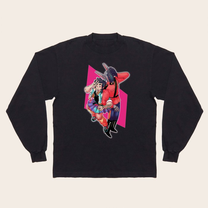 80s Fashion Long Sleeve T Shirt by kami dog Society6