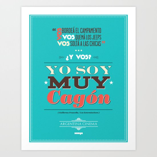 Argentina Cinema Art Print