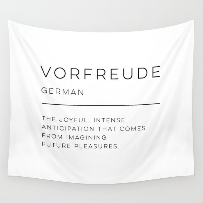 Vorfreude Definition Wall Tapestry