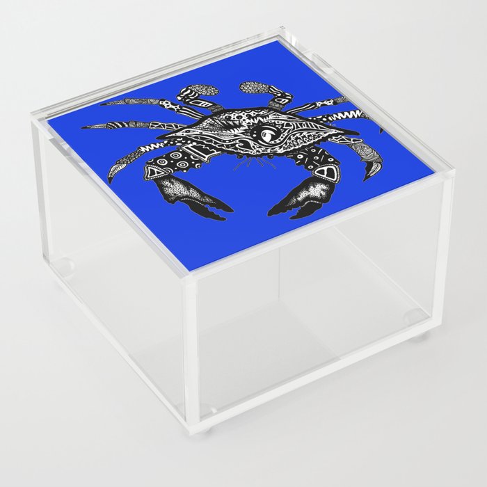 Maryland Blue Crab graffiti Acrylic Box