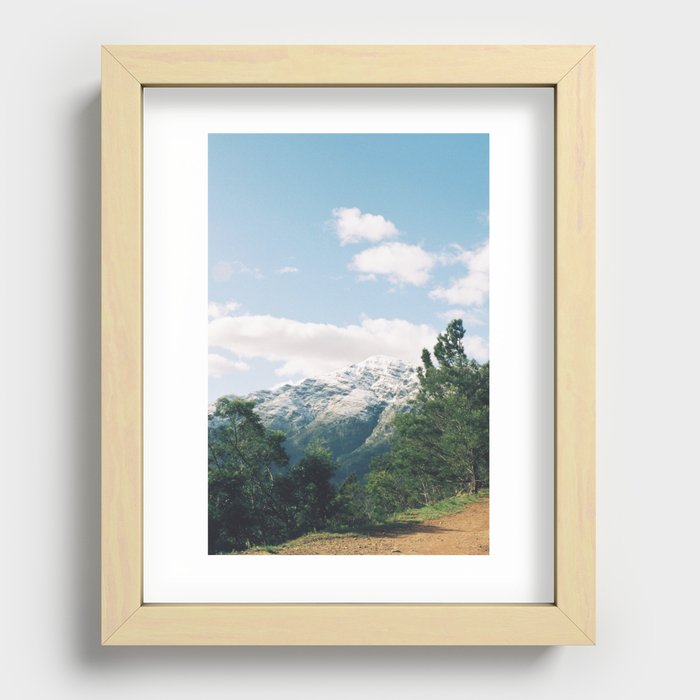 Snowy Mountains of Franschhoek Recessed Framed Print