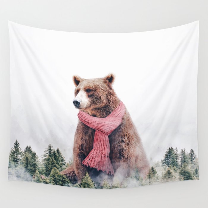 Cold Bear Wall Tapestry
