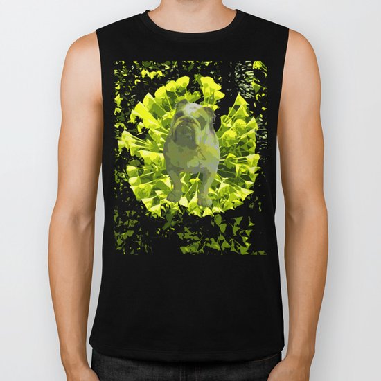 Green Pug Biker Tank