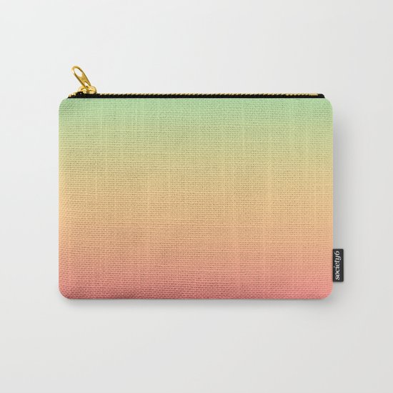Ombre gradient digital illustration pink, blue, orange colors Carry-All Pouch