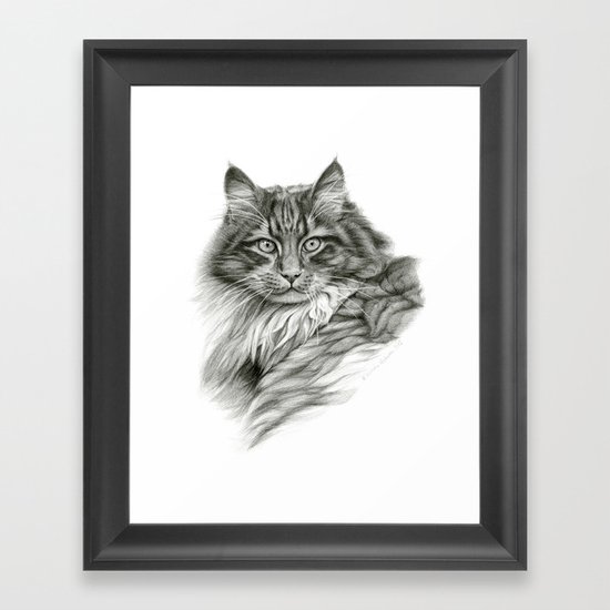 Ginger Cat G2012-052 Framed Art Print