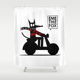 Eme - Scooter Shower Curtain