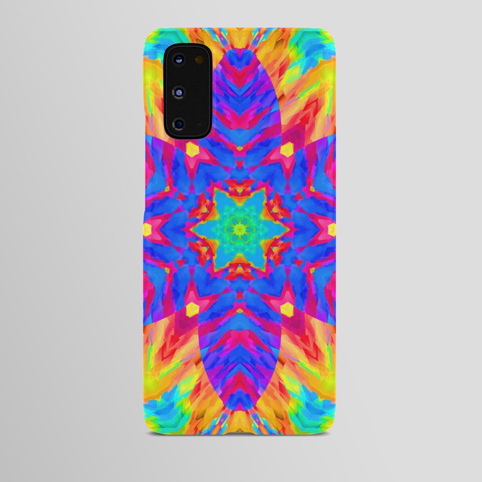 Abstract Rainbow Color Kaleidoscope Flower Android Case