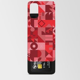 Orange, Red, Pink Colorful Minimalist Geometric Design Gift Pattern Android Card Case