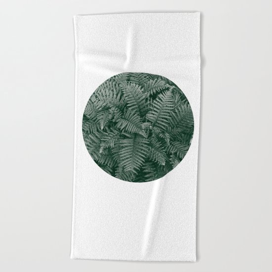 Fern Leaves Beach Towel
