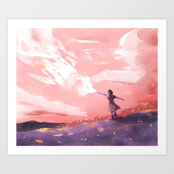 Cloud Girl painting