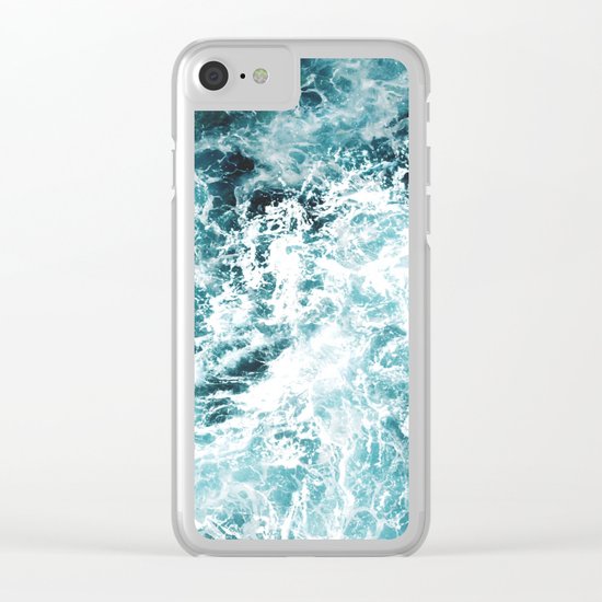 Sea Waves Clear iPhone Case