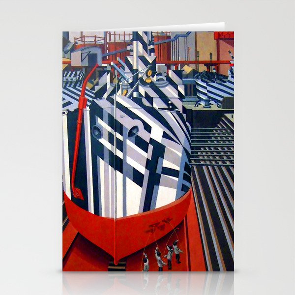 Edward Wadsworth Dazzle Ships at Liverpool Stationery Cards