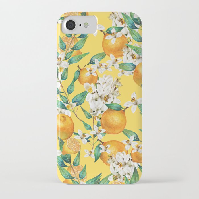 Lemon and lemon flowers blossom - YBG iPhone Case