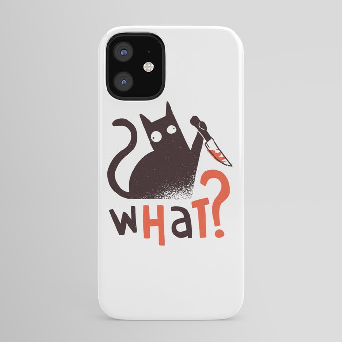 Murder Cat Funny  iPhone Case
