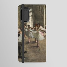 Edgar Degas French Impressionism Oil Painting Ballerinas Rehearsing Dancing Android Wallet Case