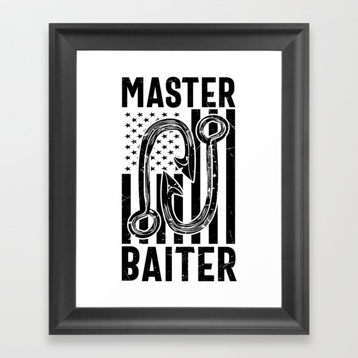 Master Baiter Fishing Framed Art Print
