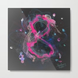 8 - infinity, abundance, success in business, Modern Feng Shui Metal Print