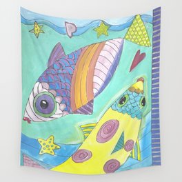 Pisces Fish Wall Tapestry