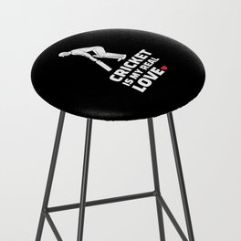 I love cricket Stylish cricket silhouette design for all cricket lovers. Bar Stool