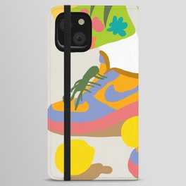 Easy Peasy Lemon Squeezy | Pastel Colorful Bohemian Illustration | Shoes Sneakers Fashion iPhone Wallet Case