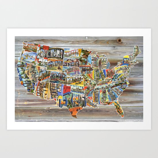 Greetings From Art Print
