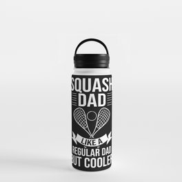 Squash Sport Game Ball Racket Court Player Water Bottle