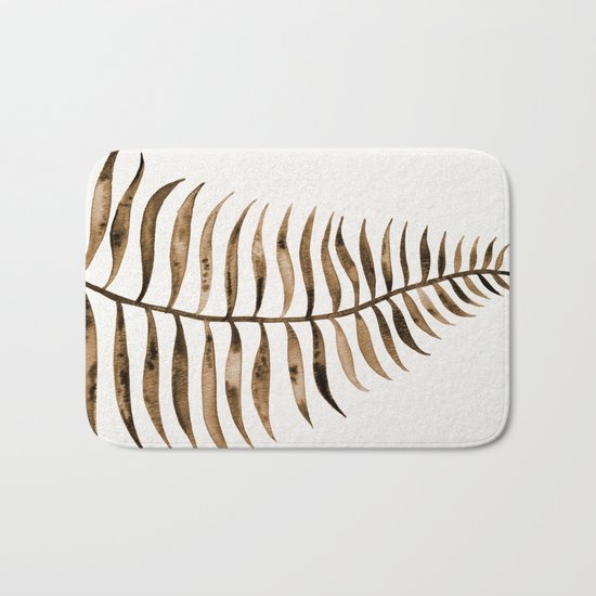 Palm Leaf – Sepia Bath Mat