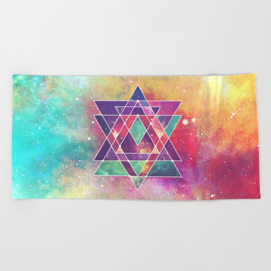 Sacred Geometry (Connection) Beach Towel