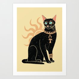 Egyptian Cat Art Print