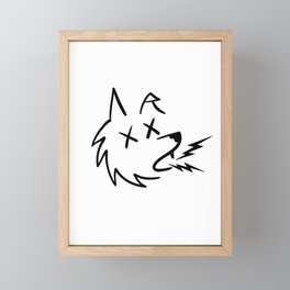 Wolf and Ink Framed Mini Art Print
