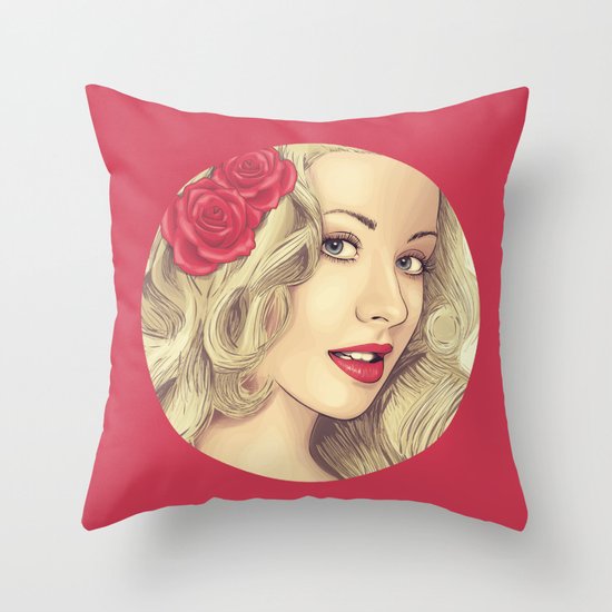 Christina Aguilera Throw Pillow