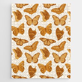 Texas Butterflies – Golden Yellow Pattern Jigsaw Puzzle