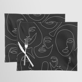 Faces in Dark Placemat