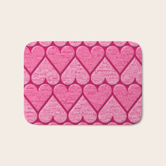 Hearts Bath Mat