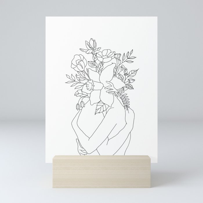 Blossom Hug Mini Art Print