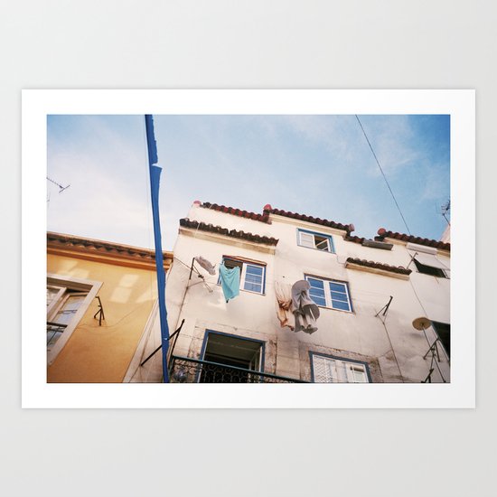 In the streets of Lisbon Art Print