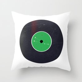 Vinyl Record Zodiac Sign Taurus Throw Pillow