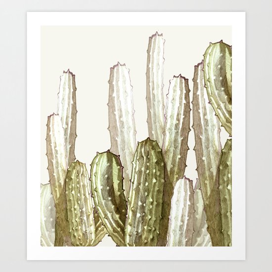 cactus florest Art Print