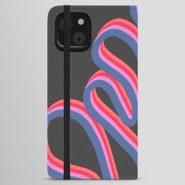 Retro Style Ribbon Swirl  iPhone Wallet Case