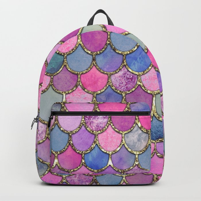 pink mermaid backpack