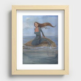 Palestinian Mermaid Recessed Framed Print