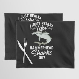 Hammerhead Shark Head Tooth Funny Placemat