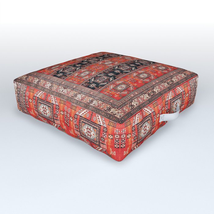 N230 - Geometric Traditional Vintage Desert Moroccan Style Outdoor Floor Cushion