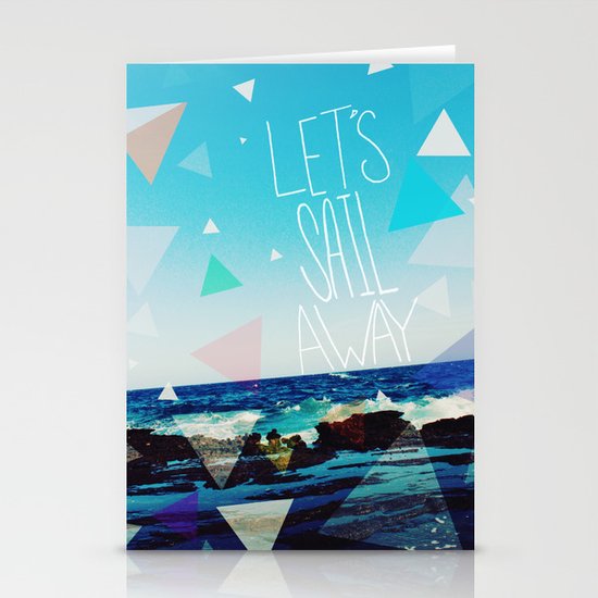 Let's Sail Away Stationery Cards